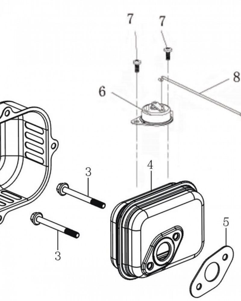 10 ГЛУШИТЕЛЬ КУЛЬТИВАТОР CHAMPION ВC4401  |ремонт| в СПБ