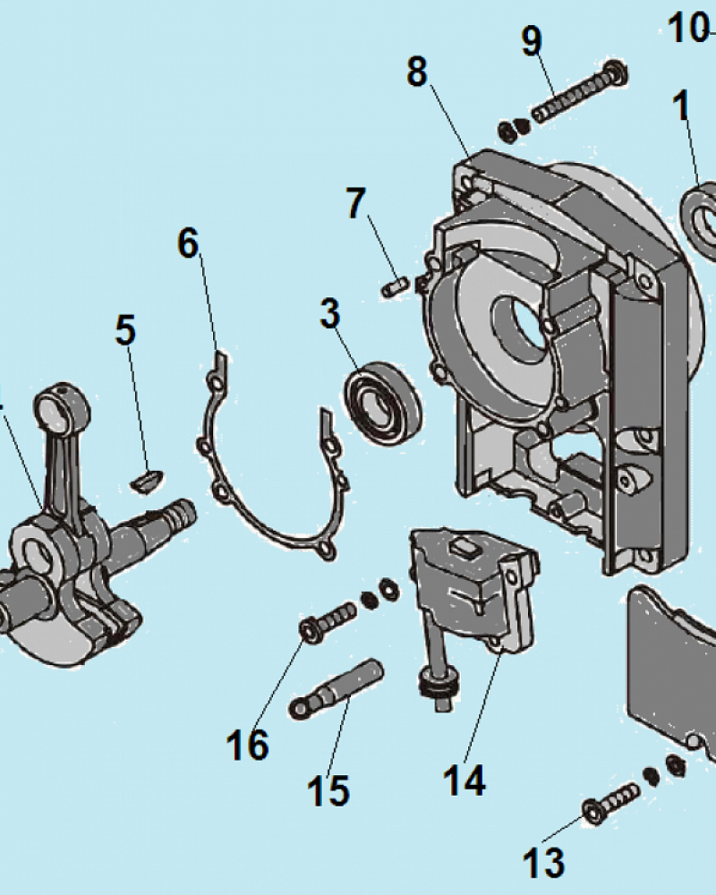 2 МАХОВИК - КОЛЕНВАЛ  ВОЗДУХОДУВКА CHAMPION GBR376 до 2021 года | Ремонт | Запчасти | в СПБ