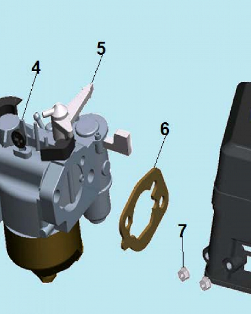 8 КАРБЮРАТОР МОТОПОМПА CHAMPION GP50  | ремонт | в СПБ