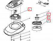12 | СТАРТЕР - МАГНЕТО | Запчасти для уборочной чемпион | GS50100 после 2021 года | после s/n 37022100001 |  