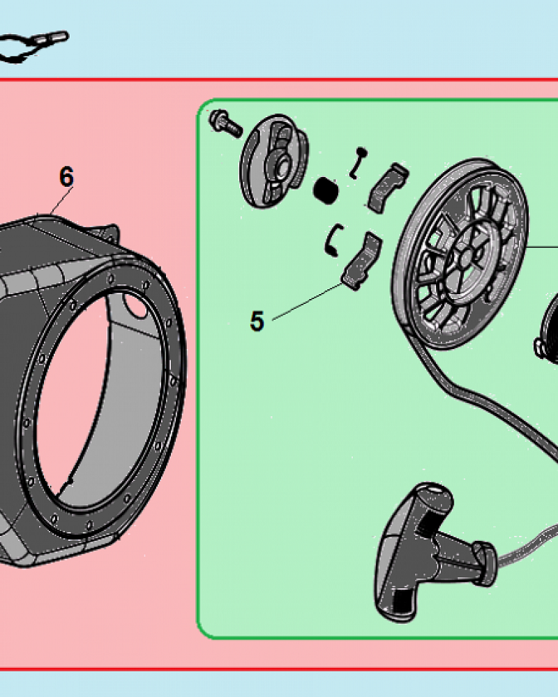 7 СТАРТЕР МОТОПОМПА CHAMPION GP80  | ремонт | в СПБ