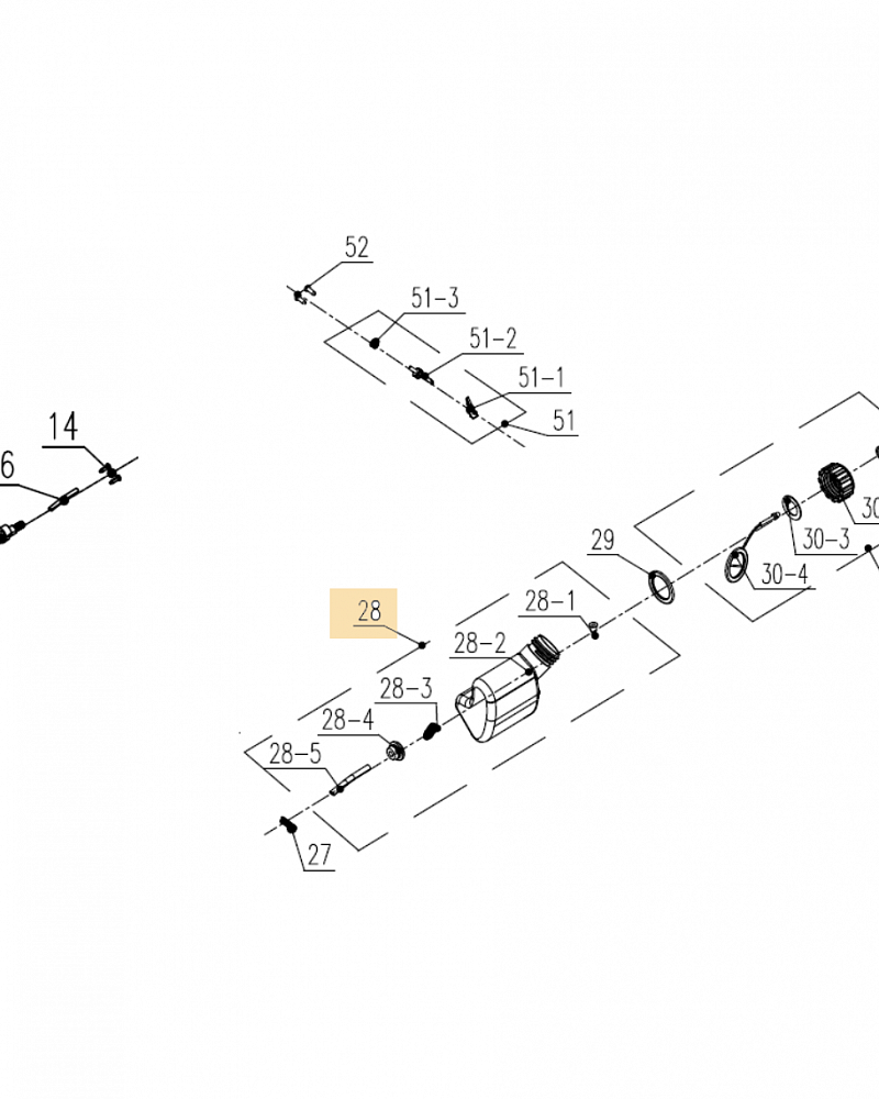 4 БАК - МАСЛОНАСОС | Запчасти для электропилы чемпион 522N-18 |