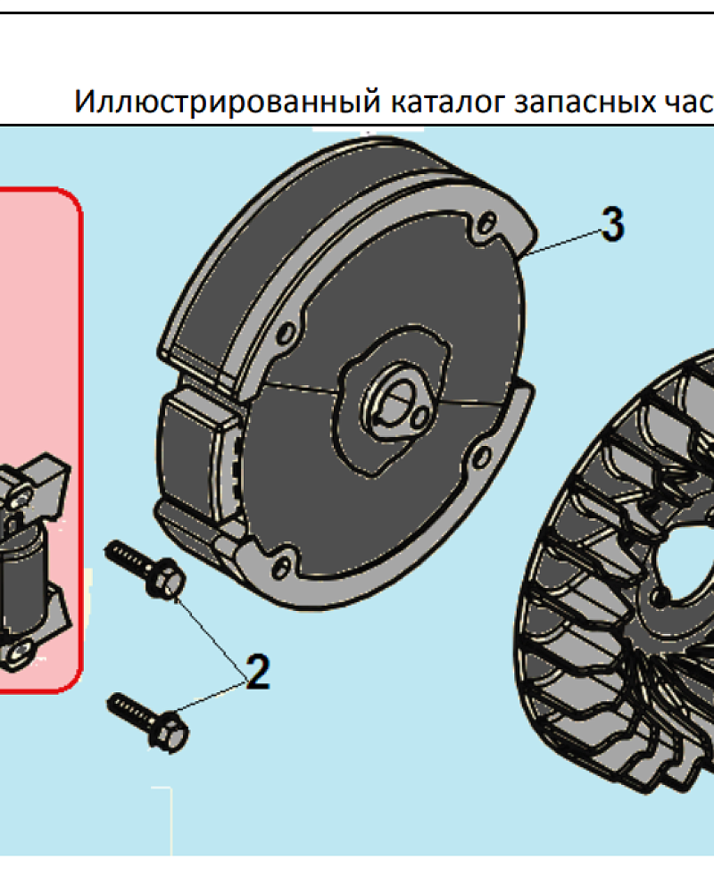 12 МАГНЕТО - МАХОВИК | СНЕГОУБОРЩИК CHAMPION ST553 |Запчасти по России | СПБ