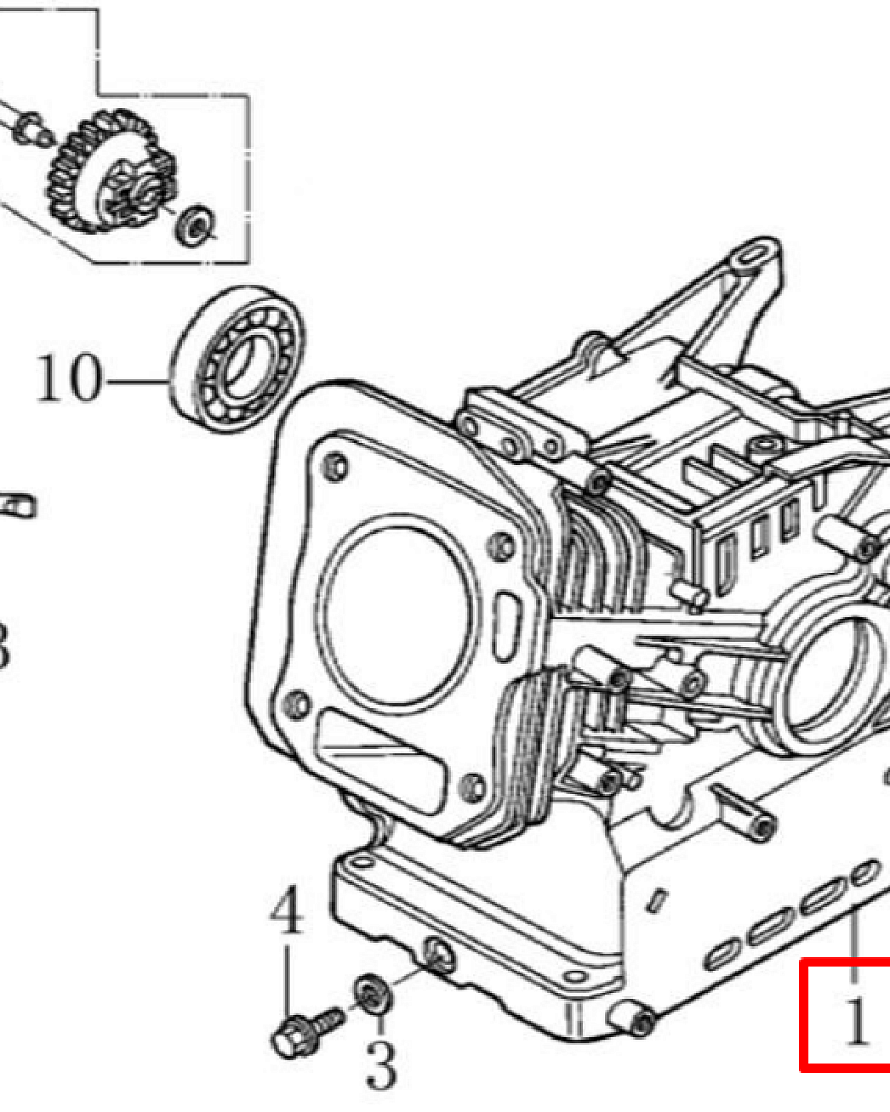 10 | ЦИЛИНДР | Запчасти для культиватора, мотоблока чемпион |  BC8813  | Поставка по России |