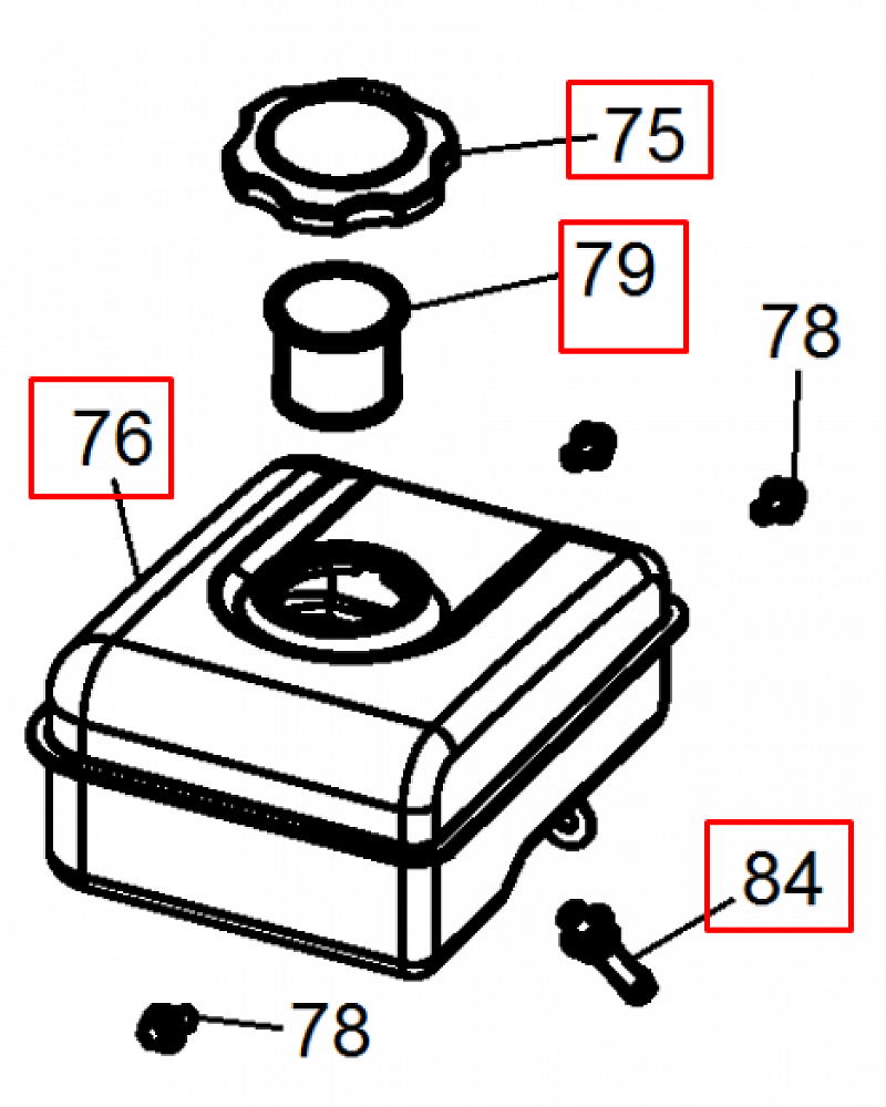 9 |  БАК | Запчасти для мотопомпы чемпион |  GP40 после 2019 года после s/n 23091900001  |