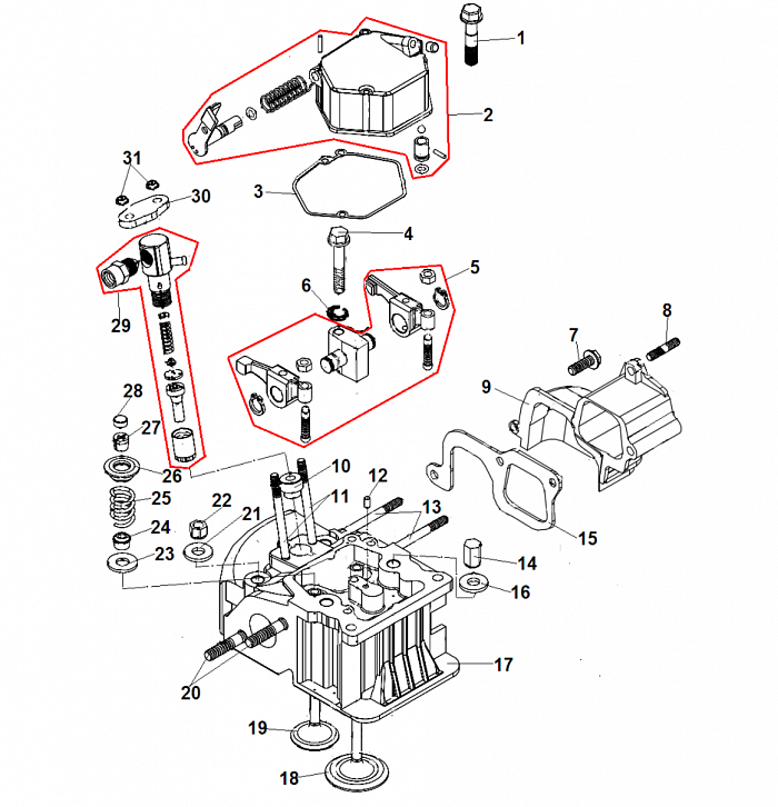 1  | Картер | Запчасти для генератора чемпион | DG2200E  | Поставка по России | 