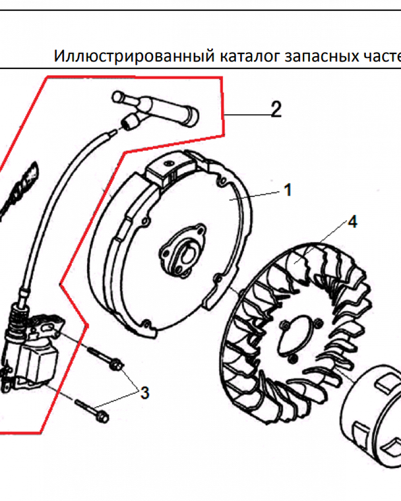 15 МАГНЕТО - МАХОВИК | СНЕГОУБОРЩИК CHAMPION ST556 |Запчасти по России | СПБ