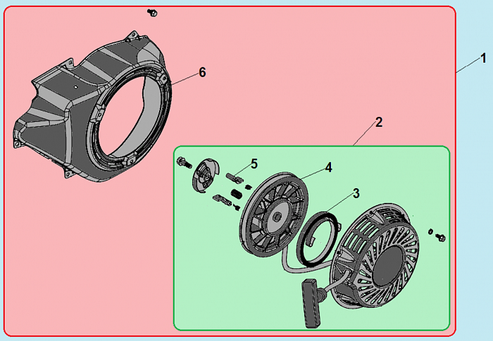 14 СТАРТЕР КУЛЬТИВАТОР CHAMPION ВС7713  | ремонт | в СПБ