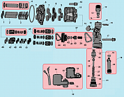 3 НАСОС - Поршень насоса - Клапан впускной - выпускной - Распределительный поршень МОЙКА CHAMPION HP5160  | ремонт | в СПБ
