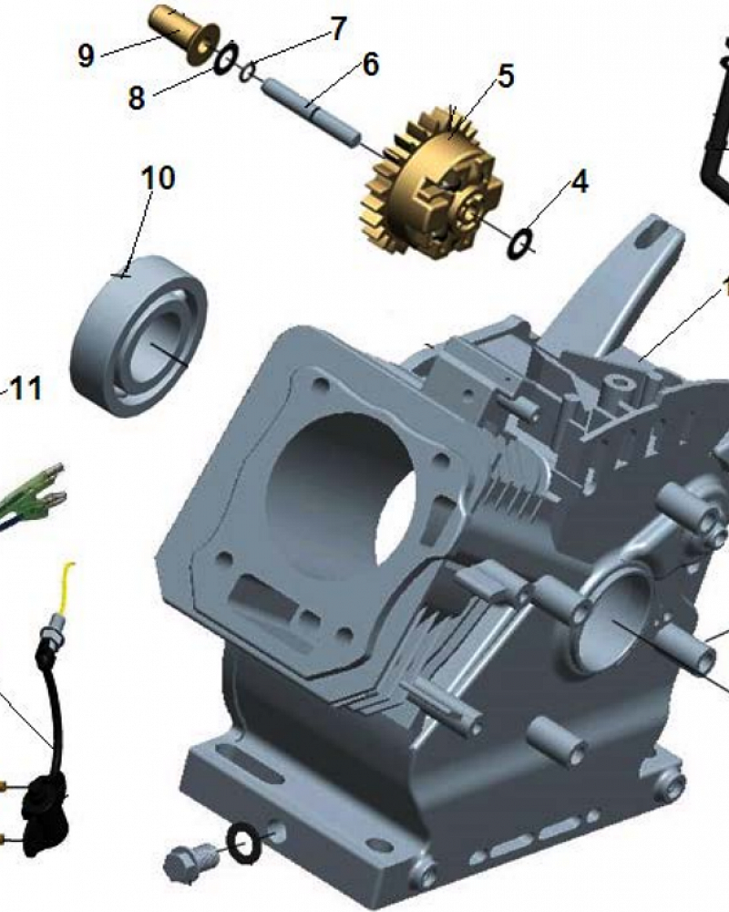 4 ЦИЛИНДР МОТОПОМПА CHAMPION GHP40-2  | ремонт | в СПБ