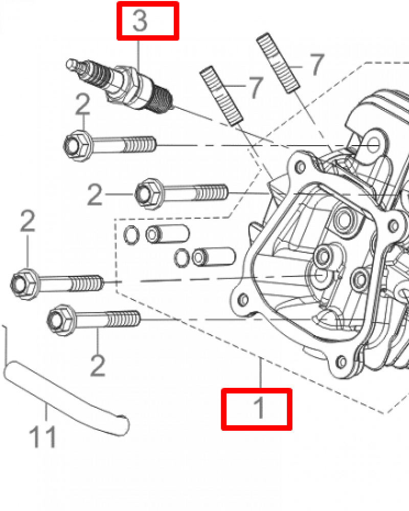 2 | ГОЛОВКА БЛОКА | Запчасти для мотопомпы чемпион | GP52 после 2019 года  | после s/n 30181901293 | Поставка по России |