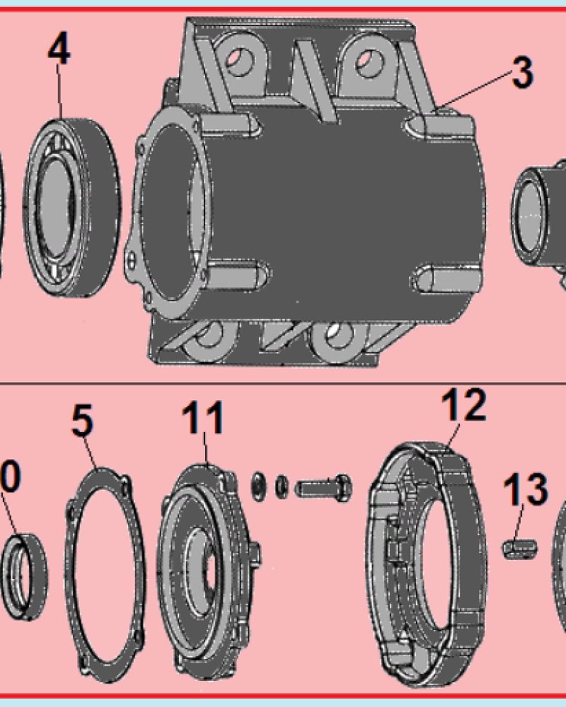 3 ВИБРАТОР - СЦЕПЛЕНИЕ -ПОДШИПНИКИ ВИБРОПЛИТА CHAMPION PC9750FT  | ремонт | в СПБ