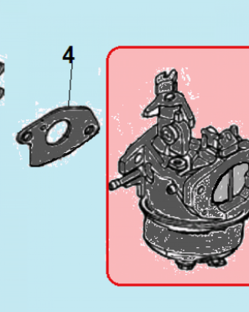 10 КАРБЮРАТОР ВИБРОПЛИТА CHAMPION PC9750FT  | ремонт | в СПБ