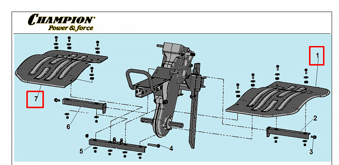 6  | КРЫЛЬЯ | Запчасти для культиватора, мотоблока чемпион |  BC8724  | Поставка по России | 