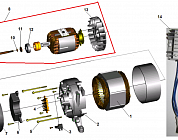 1 ЯКОРЬ - СТАТОР - БЛОК AVR GG7501E ГЕНЕРАТОР CHAMPION