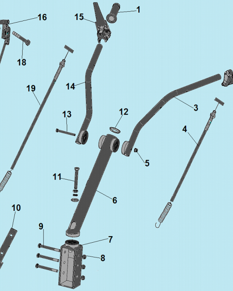 1 РУЧКА - ТРОС ГАЗА КУЛЬТИВАТОР CHAMPION BC8716  | ремонт | в СПБ