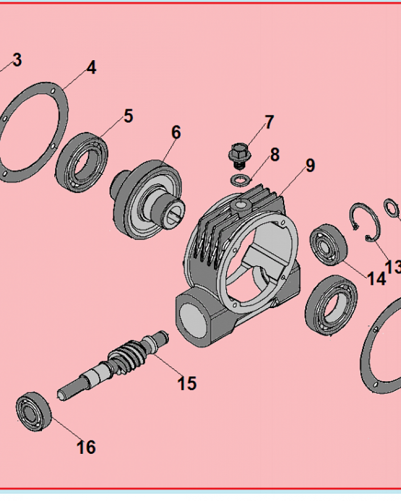 9 РЕДУКТОР МАШИНА ПОДМЕТАЛЬНАЯ CHAMPION GS5080  | ремонт | в СПБ