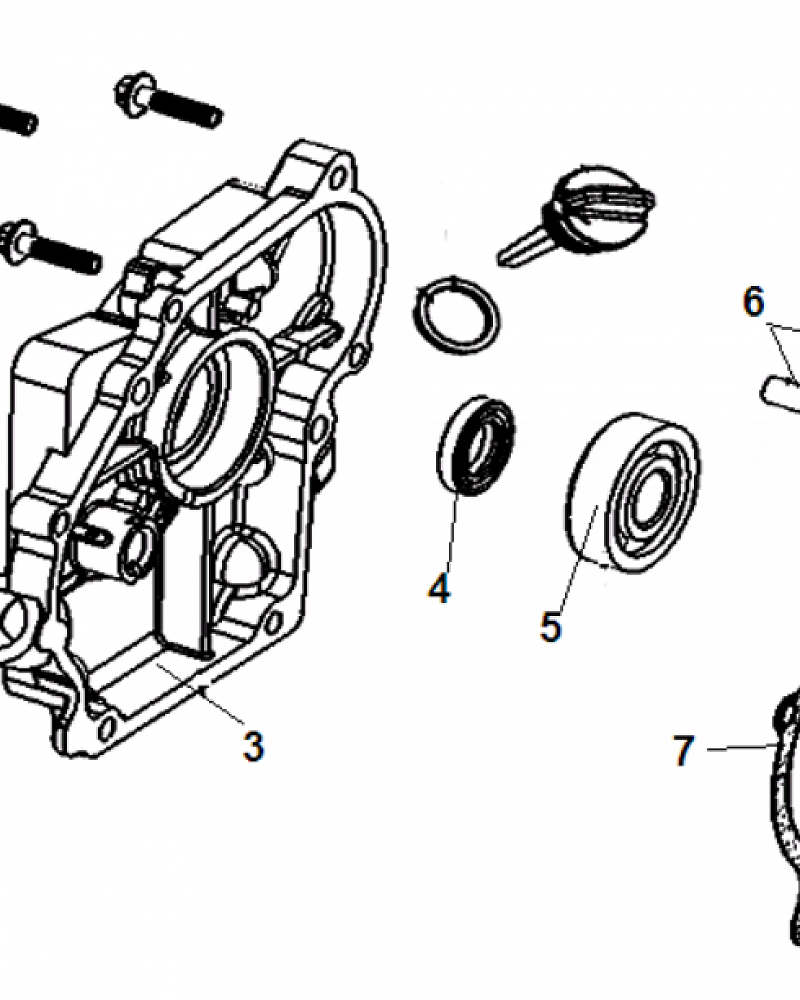 3 КРЫШКА ВИБРОПЛИТА  CHAMPION PC5431F  | ремонт | в СПБ