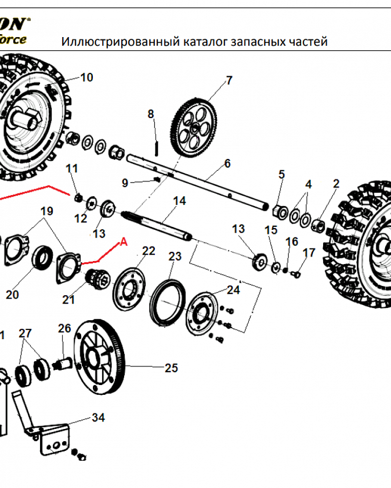 5 КОЛЕСА - ШЕСТЕРНИ | СНЕГОУБОРЩИК CHAMPION ST762E |Запчасти по России | СПБ