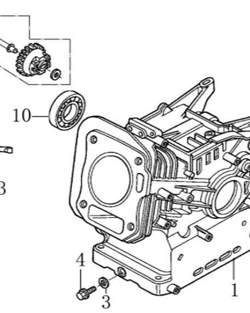 3  | ЦИЛИНДР | Запчасти для виброплиты чемпион | PC6036F | Поставка по России | 
