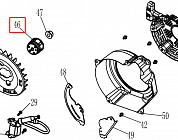 5 | СТАРТЕР | Запчасти для мотопомпы чемпион |  GP40 после 2019 года после s/n 23091900001  | Поставка по России |