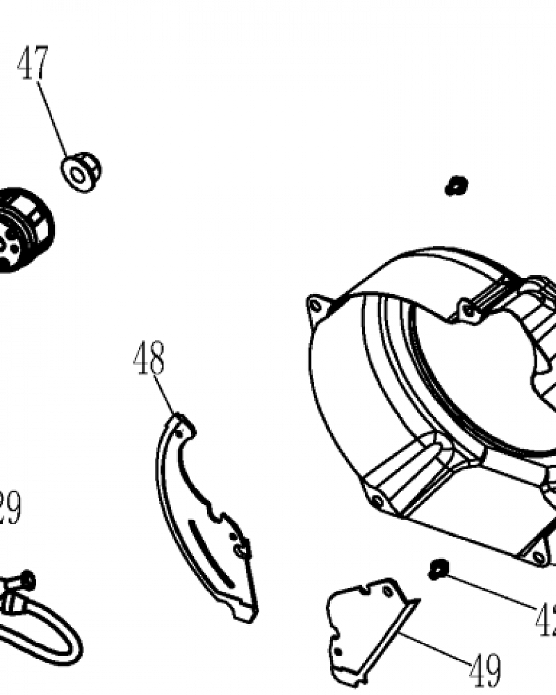 5 | СТАРТЕР | Запчасти для мотопомпы чемпион |  GP40 после 2019 года после s/n 23091900001  | Поставка по России |