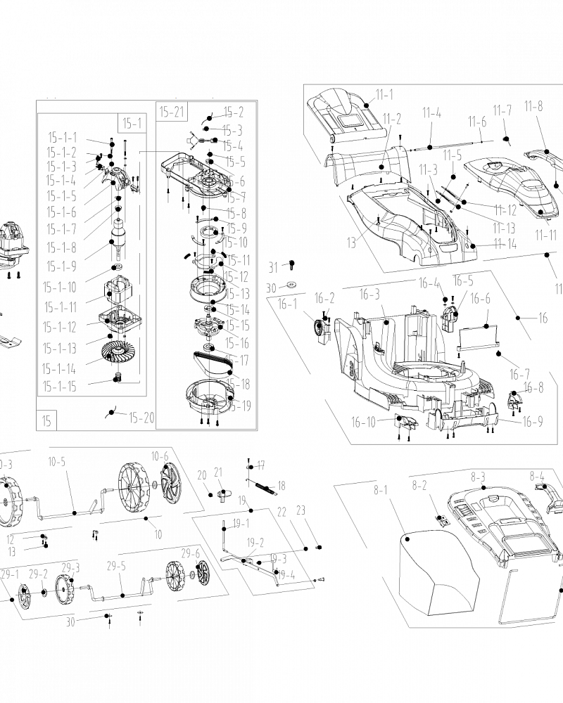 2 | РЕМЕНЬ - НОЖ - АДАПТЕР - ЭЛЕКТРОДВИГАТЕЛЬ - КОЛЕСА - ТРАВОСБОРНИК | Запчасти для газонокосилки чемпион EM4217 | Сервис - Магазин |