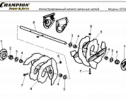 6 ДЕТАЛИ ШНЕКА | СНЕГОУБОРЩИК CHAMPION ST556 |Запчасти по России | СПБ