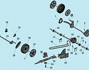 "3 КОЛЕСА - РЕДУКТОР - РЕМЕНЬ Газонокосилка CHAMPION | до 2019 года | LM5345 Двигатель Т675 V=200 см³ до №04091700876  | Ремонт | Запчасти | в СПБ"
