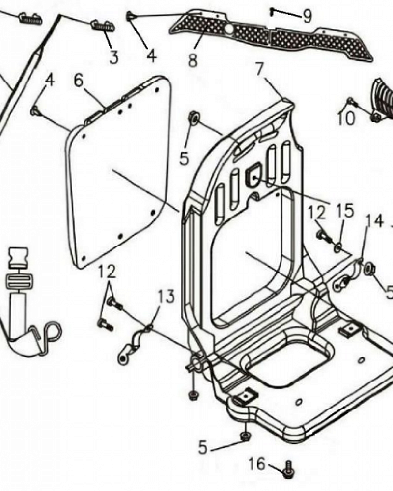 4 | РАМА | Запчасти для воздуходувки чемпион | GBR376 | обновлена с 2021  | Поставка по России | Сервис - Магазин |