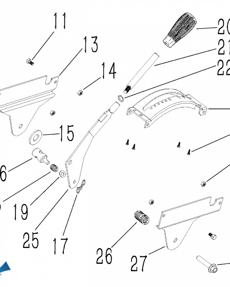 8 | ДЕТАЛИ УПРАВЛЕНИЯ | Запчасти для снегоуборщика чемпион ST861 | Магазин-Сервис в СПБ |