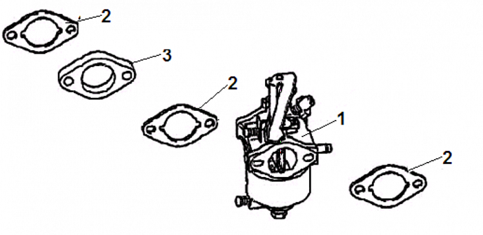7 КАРБЮРАТОР ВИБРОПЛИТА  CHAMPION PC5431F  | ремонт | в СПБ