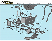 4 РЕМЕНЬ - ШКИВ - ШЕСТЕРНИ | СНЕГОУБОРЩИК CHAMPION ST661 |Запчасти по России | СПБ