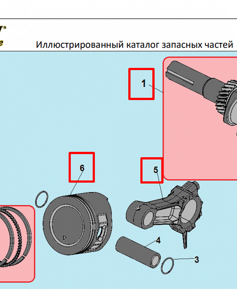 12 | ПОРШЕНЬ - КОЛЕНВАЛ- КОЛЬЦА | Запчасти для культиватора, мотоблока чемпион |  BC8724  | Поставка по России | 