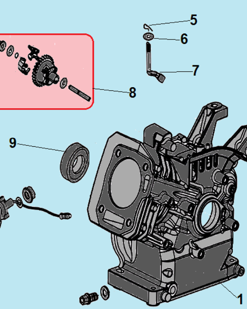 7 ЦИЛИНДР - МАГНЕТО КУЛЬТИВАТОР CHAMPION ВC5712  | ремонт | в СПБ