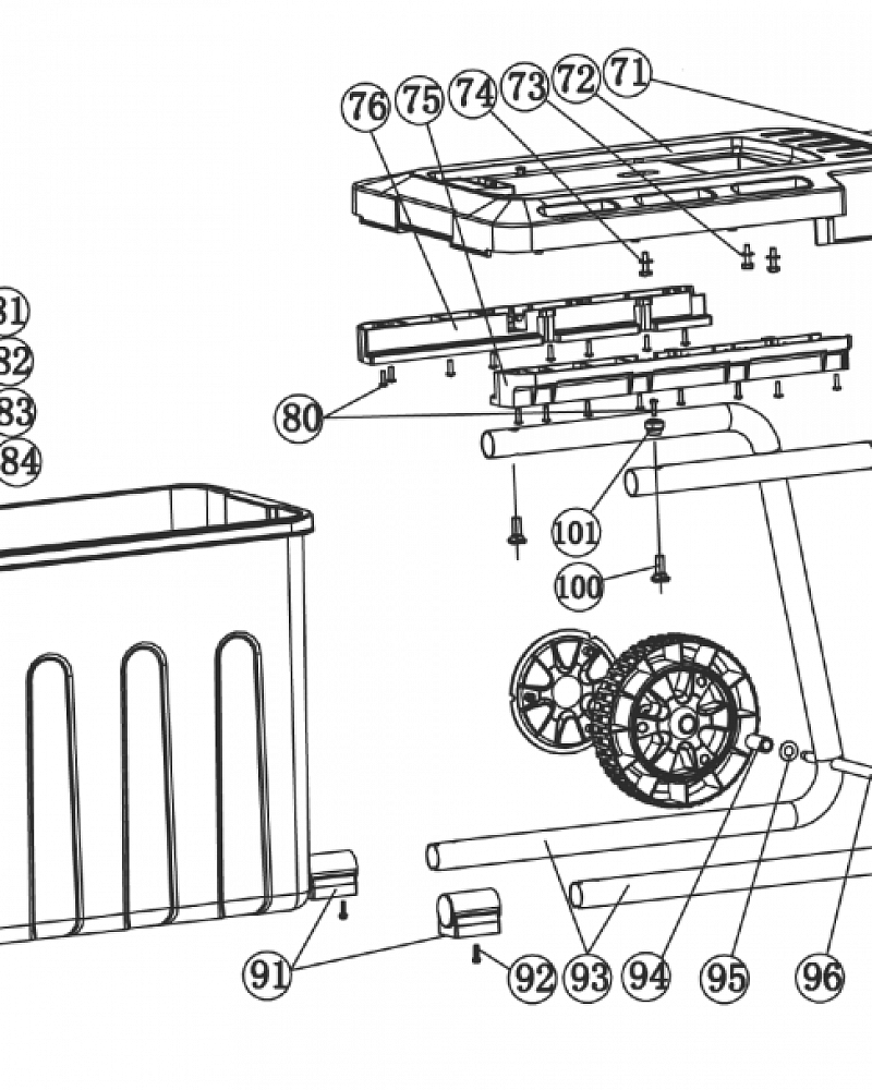 3 КОЛЕСА - КОРПУС ИЗМЕЛЬЧИТЕЛЬ ЭЛЕКТРИЧЕСКИЙ CHAMPION SH280  | ремонт | в СПБ