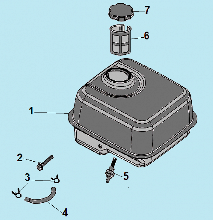 10 БАК МОТОПОМПА CHAMPION GP55  | ремонт | в СПБ