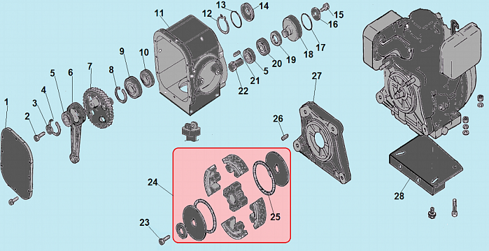 2 СЦЕПЛЕНИЕ - ДВИГАТЕЛЬ ВИБРОТРАМБОВКА CHAMPION TR72  | ремонт | в СПБ