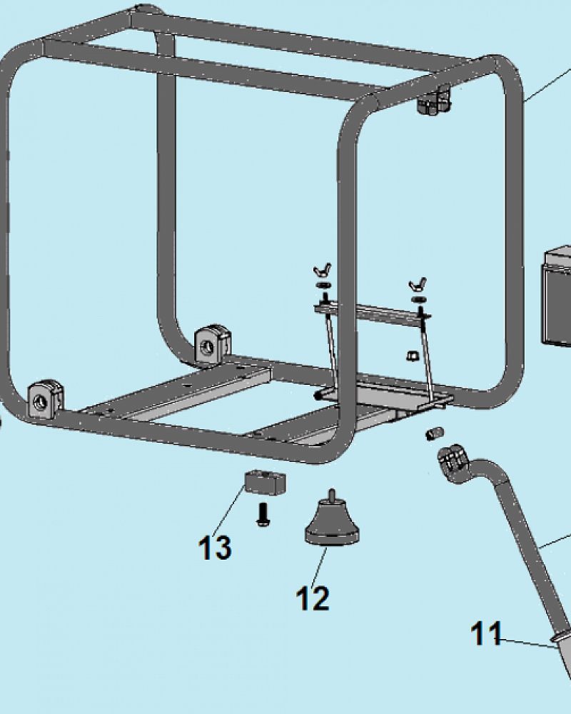 2 КОЛЕСА - РАМА МОТОПОМПА CHAMPION GP100E  | ремонт | в СПБ