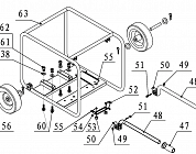 2 | РАМА | Запчасти для мотопомпы чемпион | GTP101E после 2021 года | (после s/n 23072100121)  