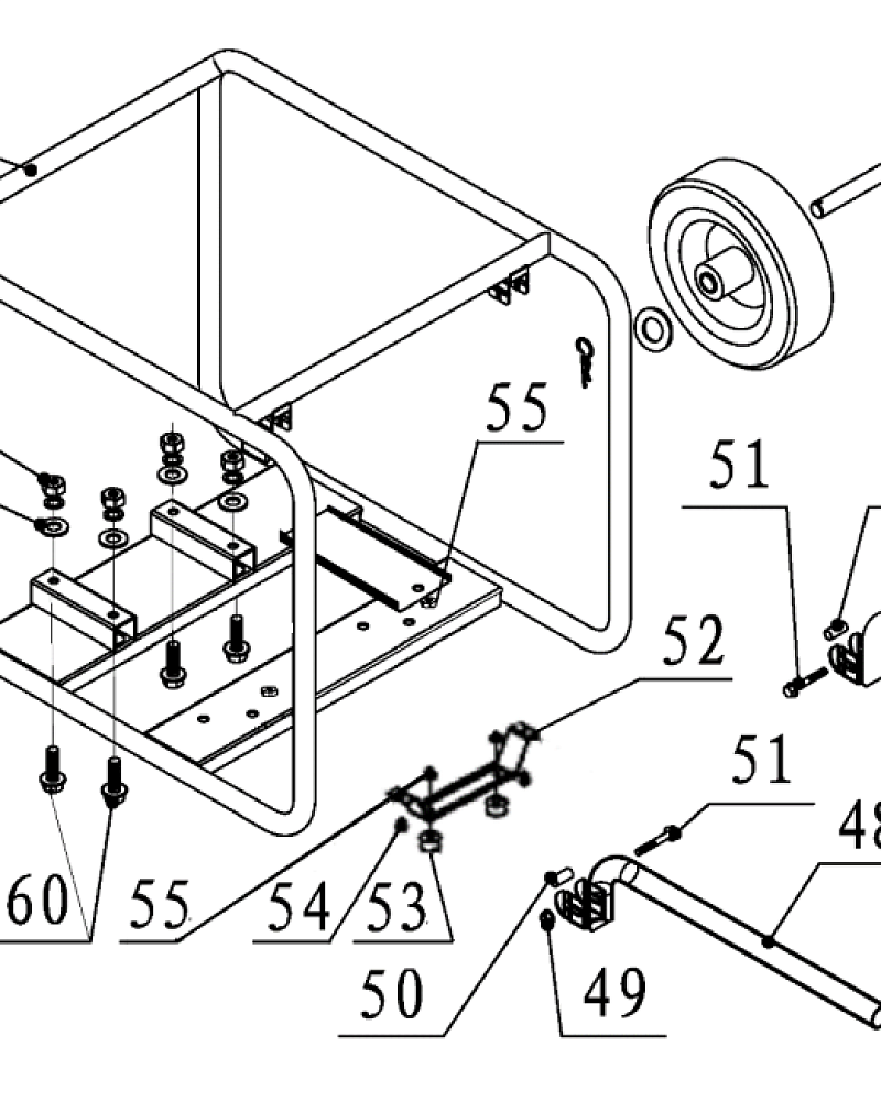 2 | РАМА | Запчасти для мотопомпы чемпион | GTP101E после 2021 года | (после s/n 23072100121)  