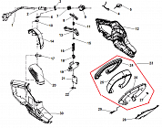 1 ВЫКЛЮЧАТЕЛЬ - КОРПУС НОЖНИЦЫ ЭЛЕКТРИЧЕСКИЕ CHAMPION HTE550  | ремонт | в СПБ