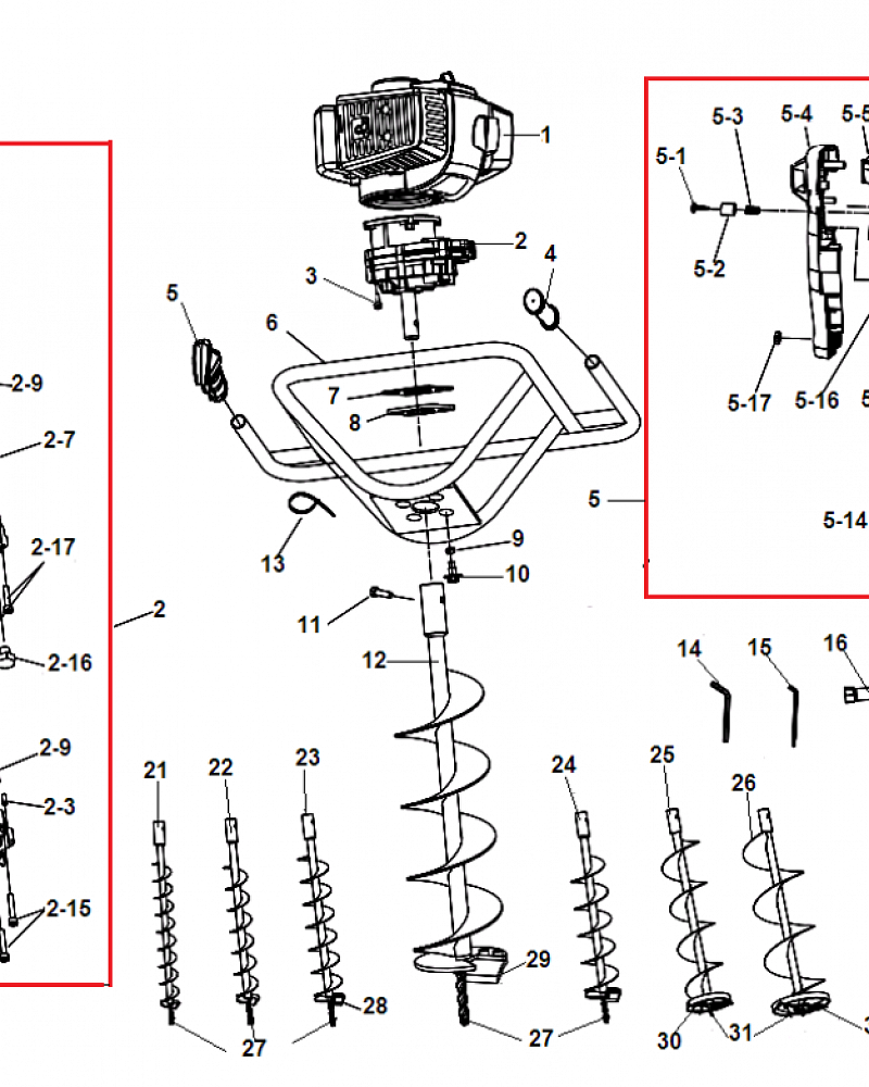 2 МОТОБУР CHAMPION AG252 РЕДУКТОР - ШЕСТЕРНИ - РУЧКА - ТРОС ГАЗА  | Ремонт | Запчасти | в СПБ