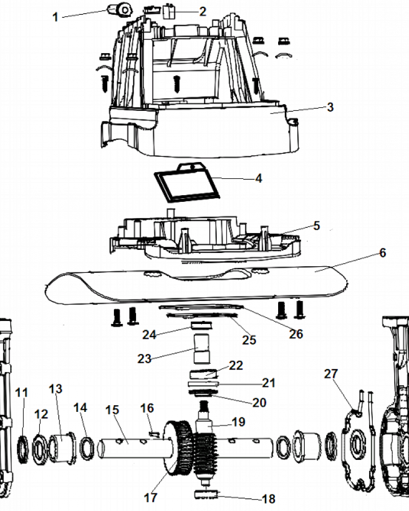 2 РЕДУКТОР - ФРЕЗЫ КУЛЬТИВАТОР CHAMPION EC1400  | ремонт | в СПБ