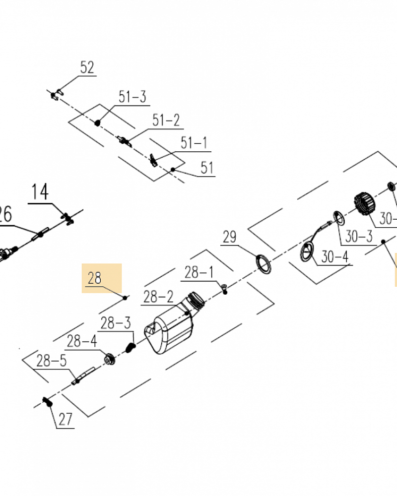 4 БАК - МАСЛОНАСОС | Запчасти для электропилы чемпион 520N-16 |