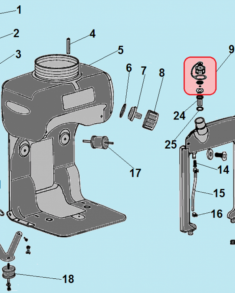 2 БАК ОПРЫСКИВАТЕЛЬ CHAMPION PS242  | ремонт | в СПБ