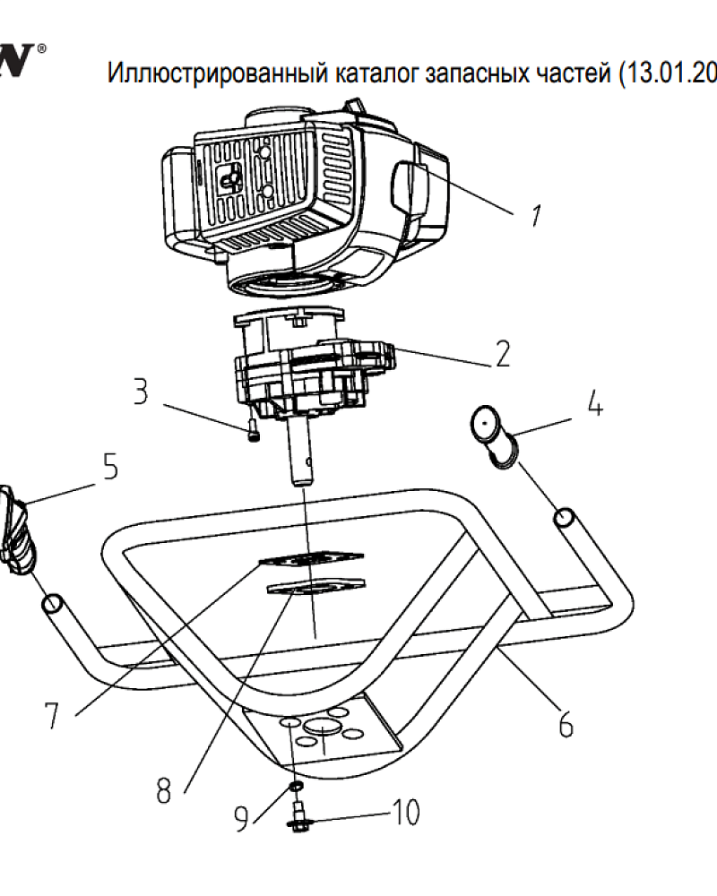 1  | Рама | Запчасти для мотобура чемпион | AG152B  | Поставка по России | 