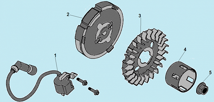 11 МАГНЕТО - МАХОВИК КУЛЬТИВАТОР CHAMPION ВC4311  |ремонт| в СПБ