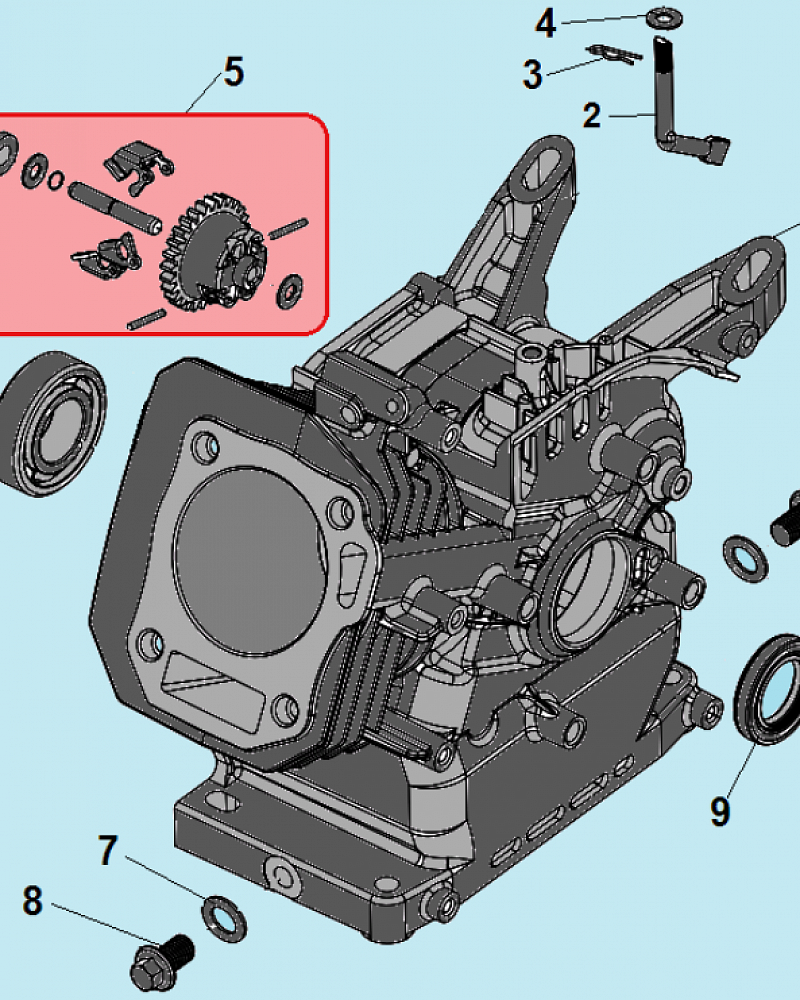 6 ЦИЛИНДР - МАГНЕТО КУЛЬТИВАТОР CHAMPION BC8716  | ремонт | в СПБ