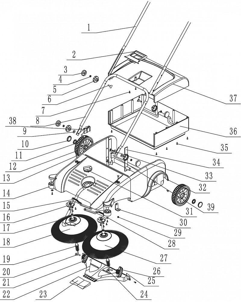 1 ЩЕТКА - КОЛЕСА - ШЕСТЕРНИ ЩЕТКА  МЕХАНИЧЕСКАЯ CHAMPION MS7550  | ремонт | в СПБ